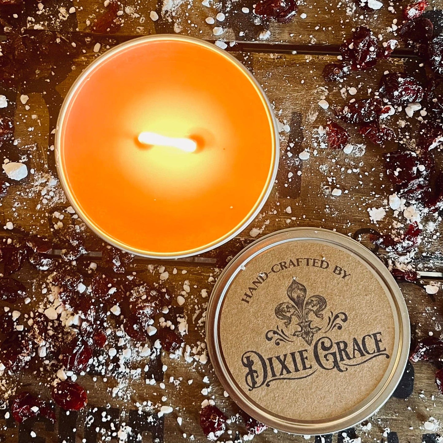 Frosted Cranberry - Wooden Wick Candle