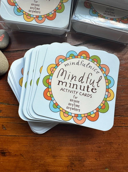 Mindful Minute Activity Cards for Mental Health & Wellness